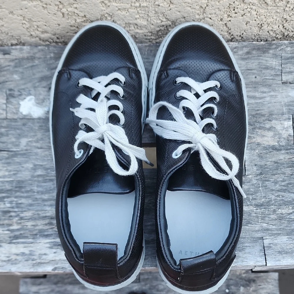 Aether Genesis Leather Sneakers Black 6.5